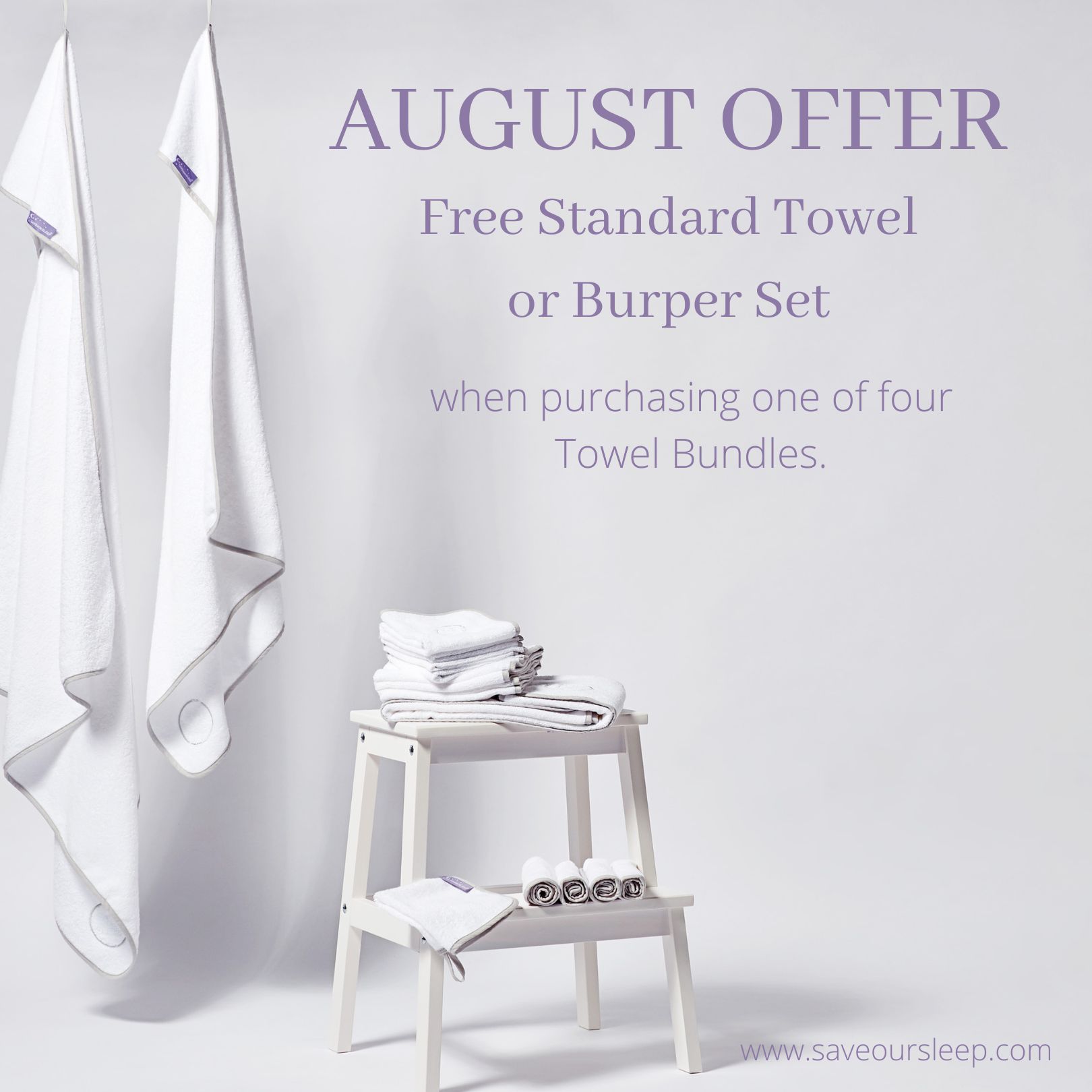 August Offer -  Towel/Burper Bundles